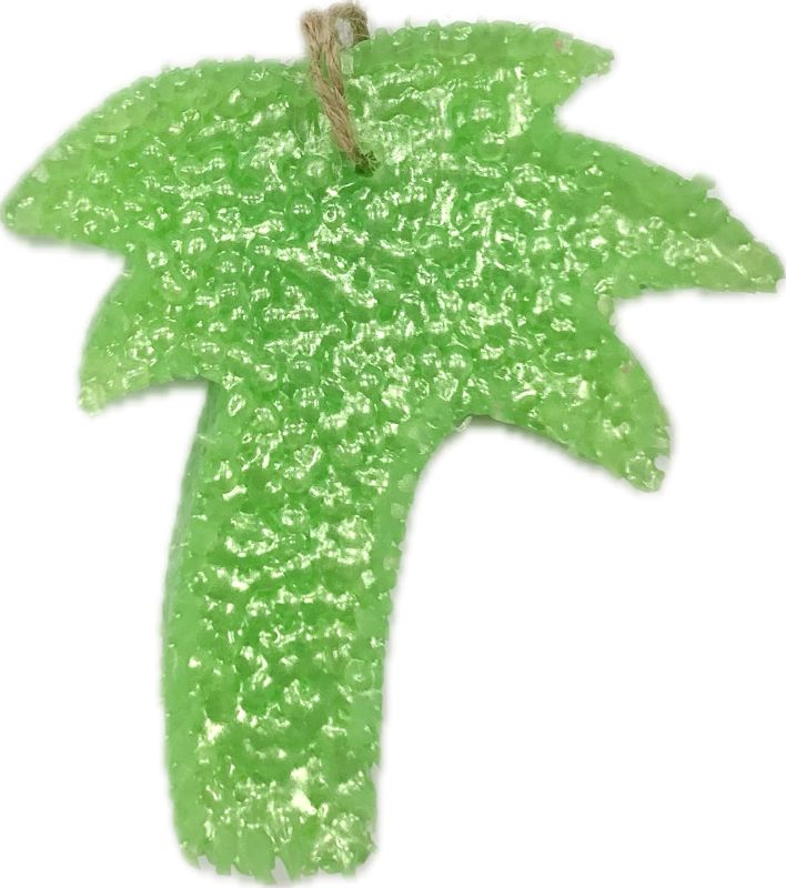 Funky Freshies Light Green and Orange Shaker of Salt Palm Tree Shaped Freshener 1601