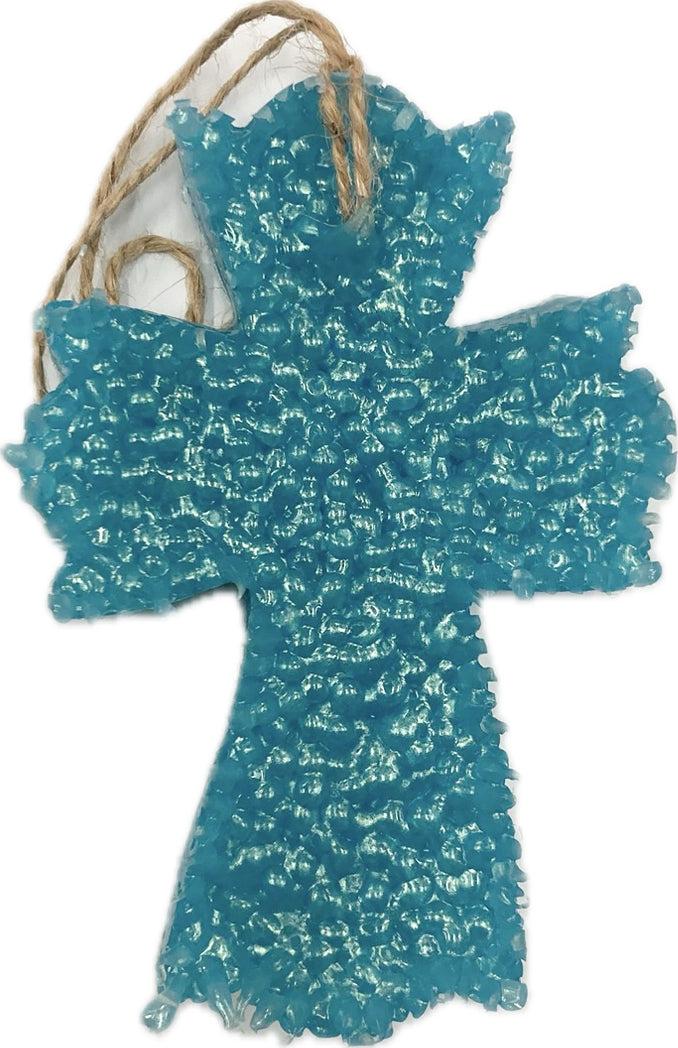Funky Freshies Turquoise Cross Shaped Bird of Paradise Scented Freshener 1608