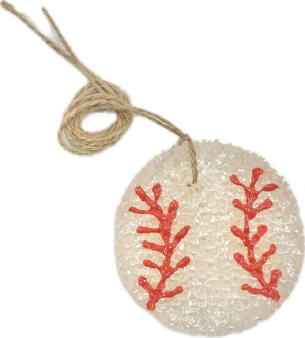 Funky Freshies White Baseball Shaped Bahama Vacation Scented Freshener 1606