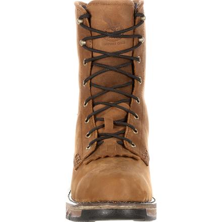GB00114 Brown Carbo-Tec Waterproof Lacer Georgia Mens Work Boots