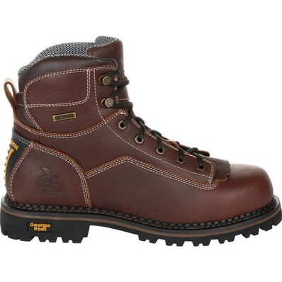 Georgia Boot AMP Lt Logger Low Heel Waterproof Mens Work Boots GB00270 **ONLINE ONLY