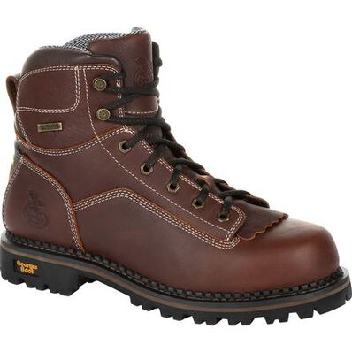 Georgia Boot AMP Lt Logger Low Heel Waterproof Mens Work Boots GB00270 **ONLINE ONLY
