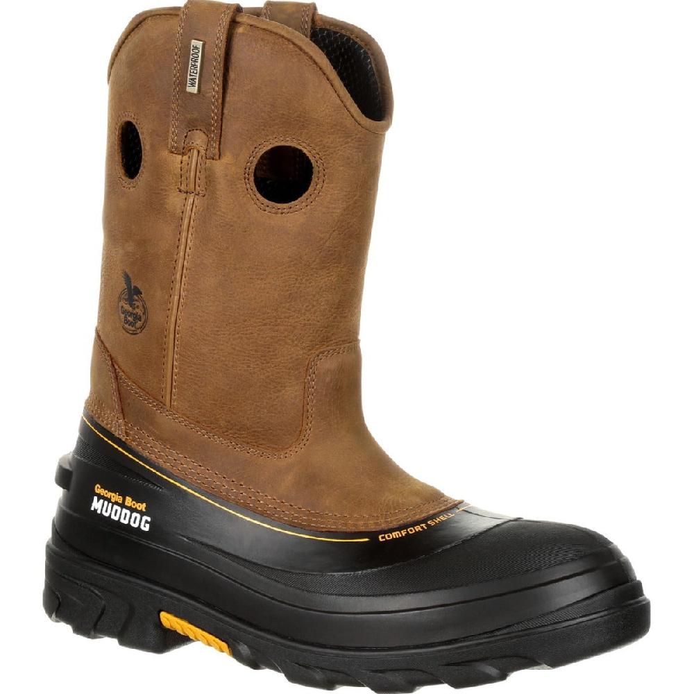 Georgia Boot Barracuda Gold Muddog Composite Toe Waterproof Mens Work Wellington Boots GB00243