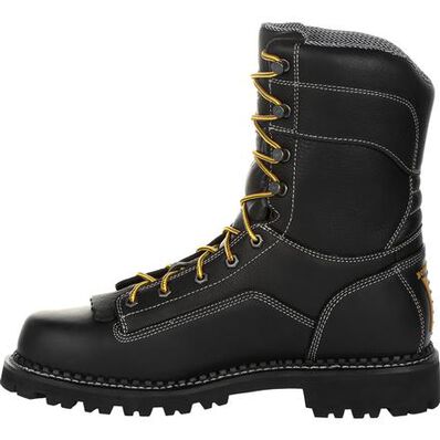 Georgia Boot Black AMP Lt Logger Composite Toe Waterproof Mens Work Boots GB00272 **ONLINE ONLY