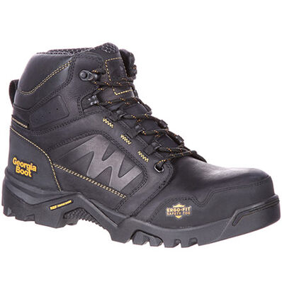 Georgia Boot Black Amplitude Composite Toe Waterproof Mens Work Boots GB00130 **ONLINE ONLY