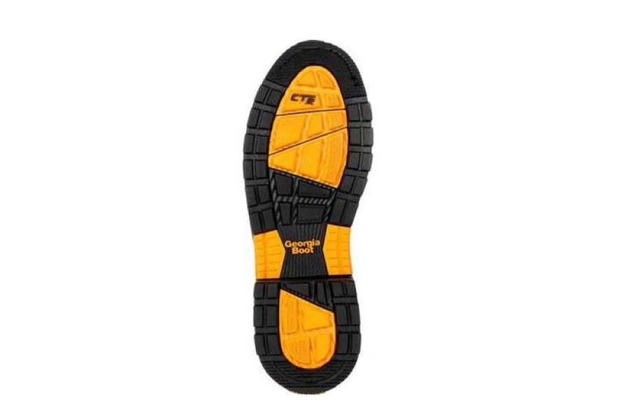 Georgia Boot Black With Brown Carbo-Tec LTX Waterproof Pull On Boot GB00393