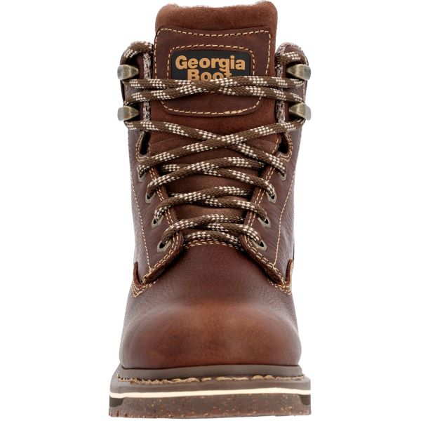 Georgia Boot Brown AMP LT Edge 6 Inch Womens Alloy Toe Work Boots GB00515