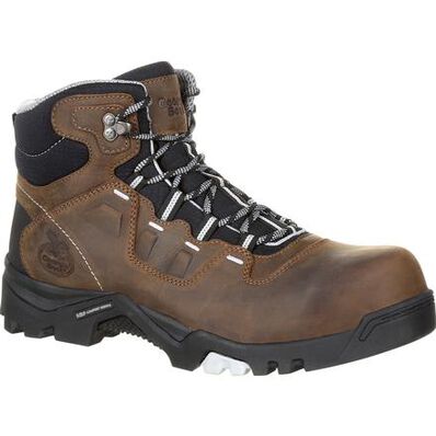 Georgia Boot Brown Amplitude Composite Toe Waterproof Mens Work Boots GB00216 **ONLINE ONLY