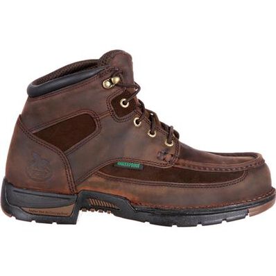 Georgia Boot Brown Athens Steel Toe Waterproof Mens Work Boots G7603 **ONLINE ONLY