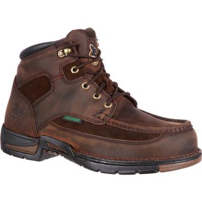 Georgia Boot Brown Athens Steel Toe Waterproof Mens Work Boots G7603 **ONLINE ONLY