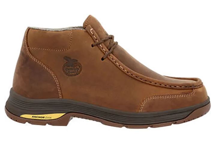 Georgia Boot Brown Athens Superlyte Men's Alloy Toe Waterproof Wallabe Boots GB00647