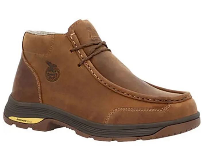 Georgia Boot Brown Athens Superlyte Men's Alloy Toe Waterproof Wallabe Boots GB00647