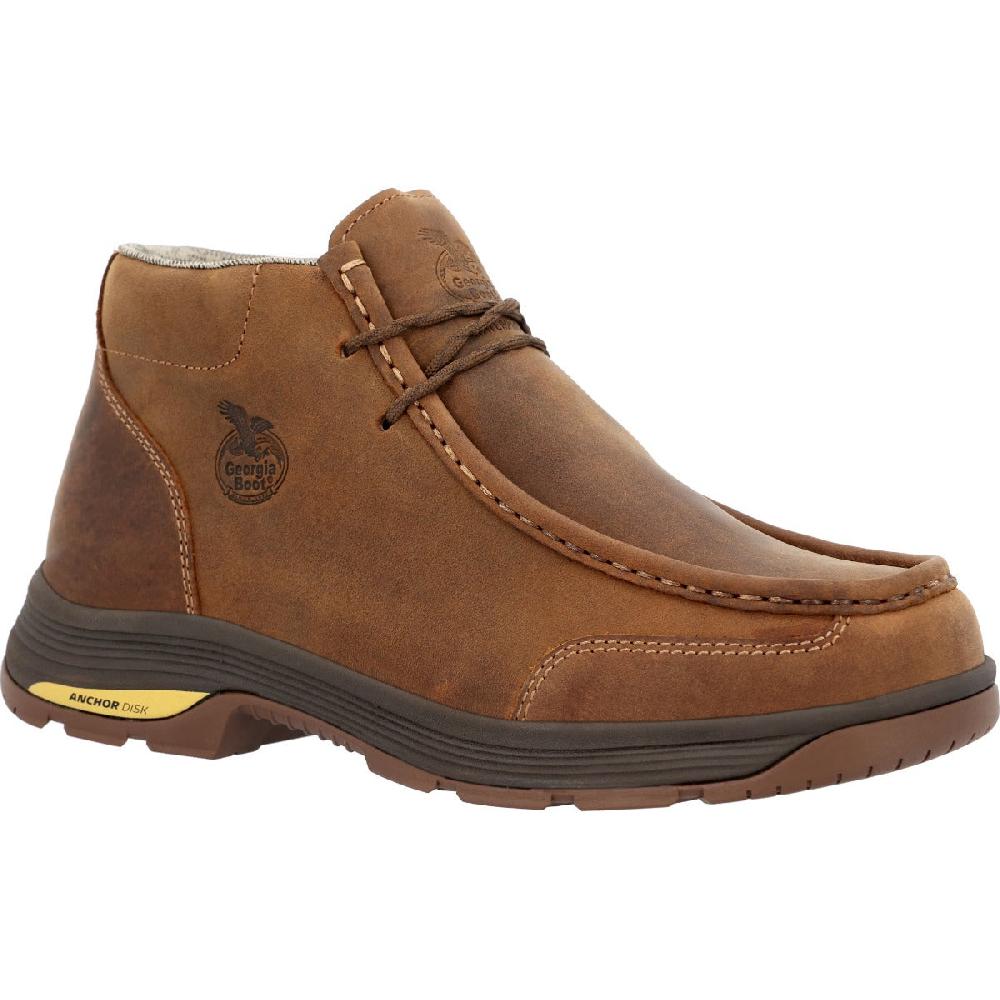 Georgia Boot Brown Athens Superlyte Men's Waterproof Wallabe Boots GB00646