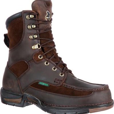 Georgia Boot Brown Athens Waterproof Mens Work Boots G9453 **ONLINE ONLY