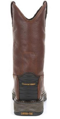 Georgia Boot Brown Carbo-Tec LT Men's Waterproof Pull-On Work Boot GB00308