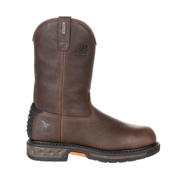 Georgia Boot Brown Carbo-Tec LT Steel Toe Waterproof Pull On Workboot GB00310