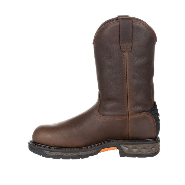 Georgia Boot Brown Carbo-Tec LT Steel Toe Waterproof Pull On Workboot GB00310