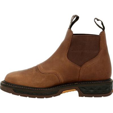 Georgia Boot Brown Carbo-Tec Lt Waterproof Chelsea Mens Work Boots GB00434