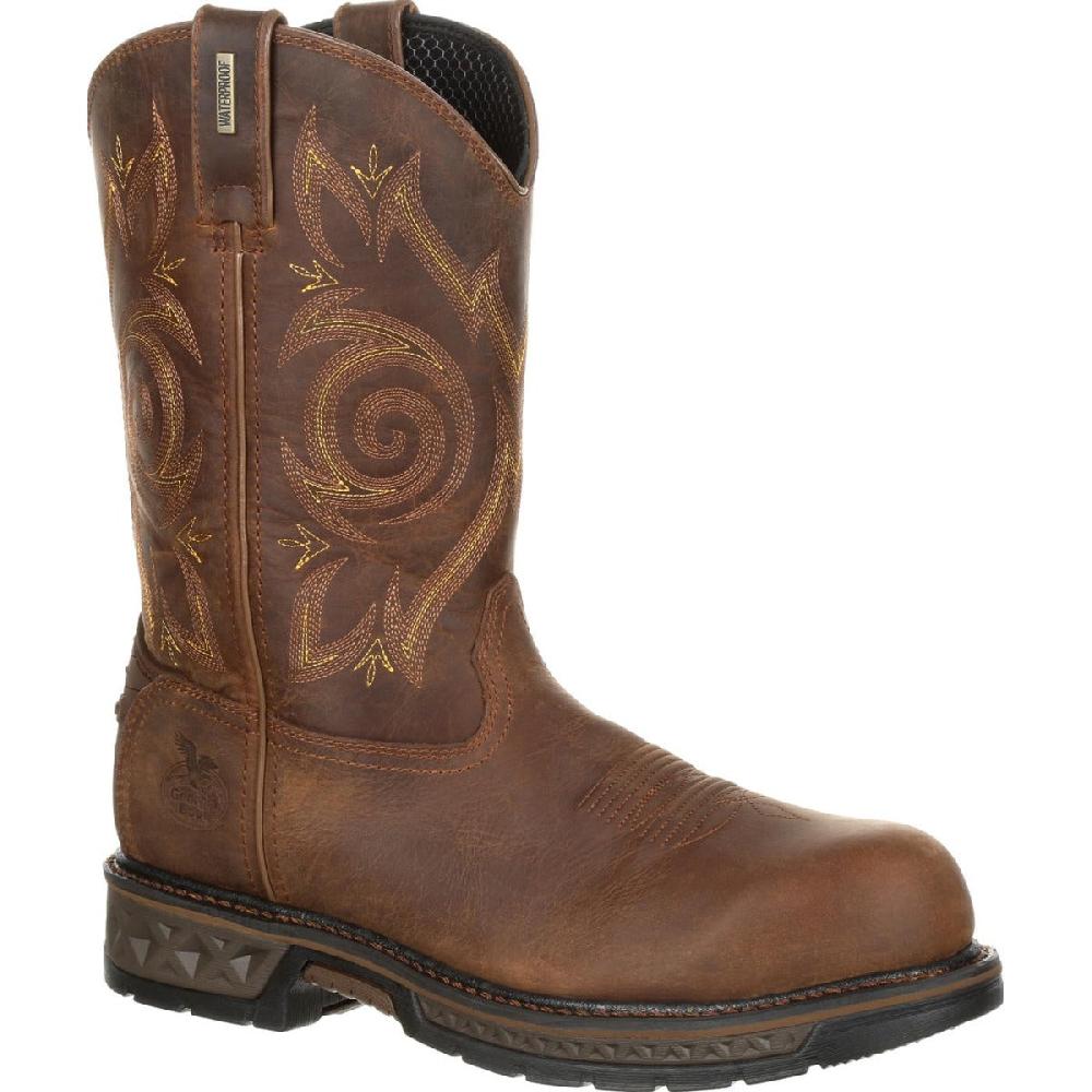 Georgia Boot Brown Carbo-Tec Mens Composite Toe Waterproof Work Boots GB00239 **ONLINE ONLY