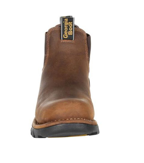 Georgia Boot Brown Eagle One Chelsea Steel Toe Waterproof Boots GB00337