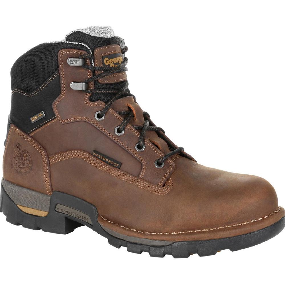 Georgia Boot Brown Eagle One Waterproof Mens Comfort Work Boots GB00312
