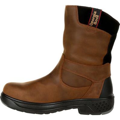 Georgia Boot Brown Flxpoint Waterproof Composite Toe Men's Work Boots G5644 **ONLINE ONLY