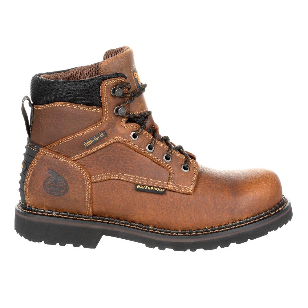 Georgia Boot Brown Georgia Giant Revamp Men's Steel Toe Waterproof Work Boots GB00317