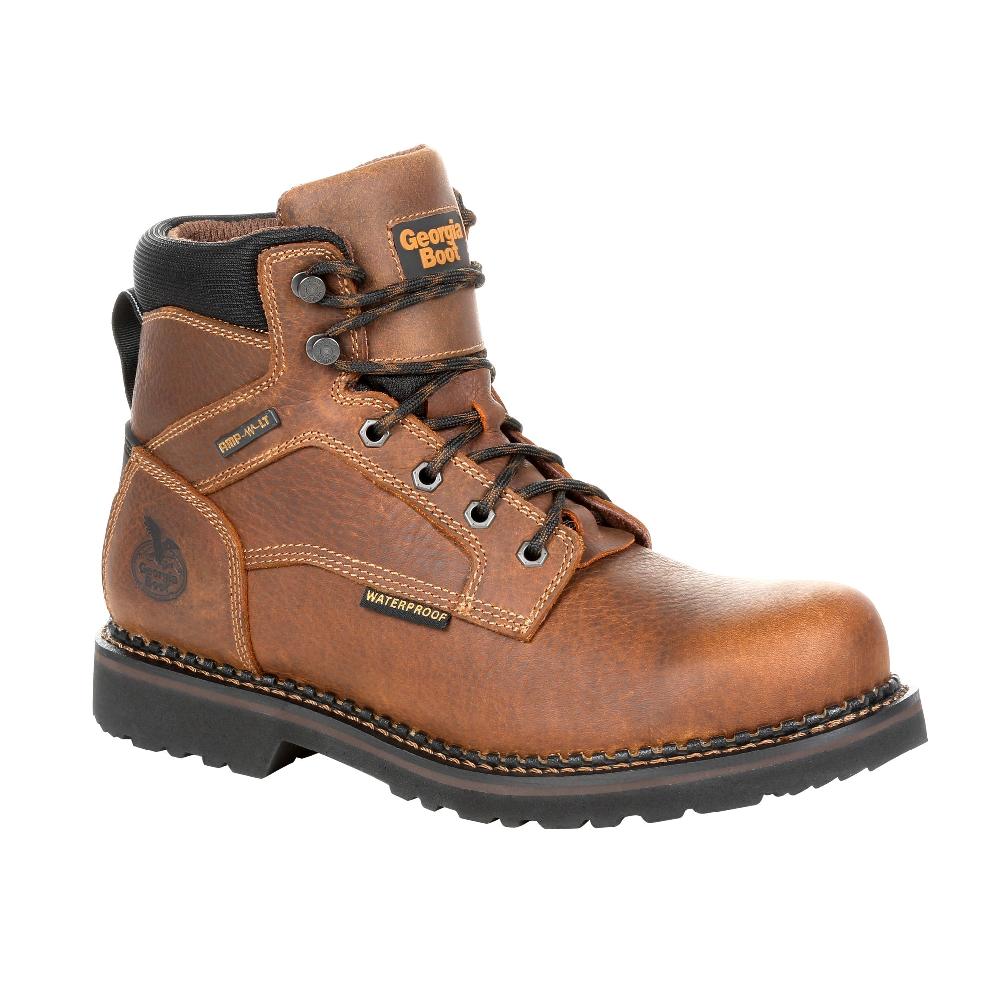 Georgia Boot Brown Georgia Giant Revamp Men's Steel Toe Waterproof Work Boots GB00317