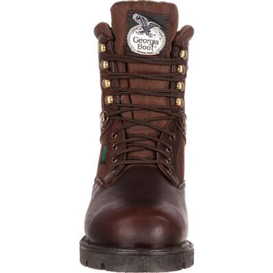 Georgia Boot Brown Homeland Waterproof 600G Insulated Men's Work Boot G109 **ONLINE ONLY