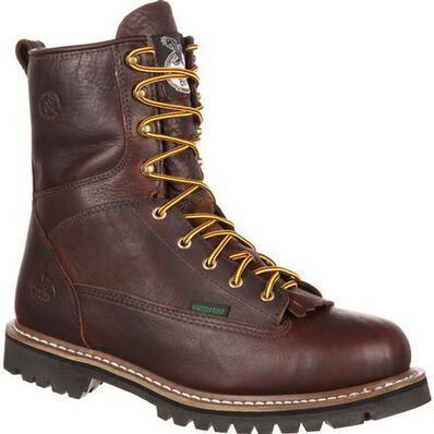 Georgia Boot Chocolate Waterproof Lace-To-Toe Men's Work Boot G101 **ONLINE ONLY