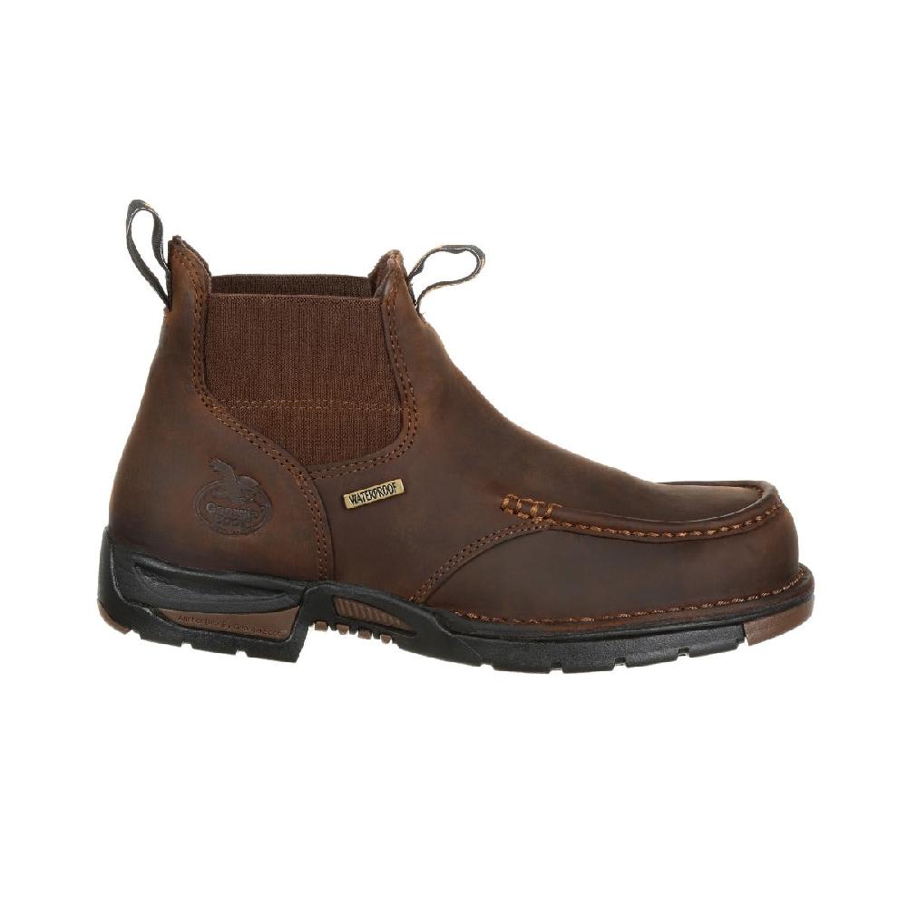 Georgia Boot Dark Brown Athens Chelsea Waterproof Mens Work Boots GB00156