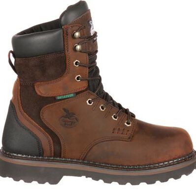 Georgia Boot Dark Brown Brookville Steel Toe Waterproof Mens Work Boots G9334 **ONLINE ONLY