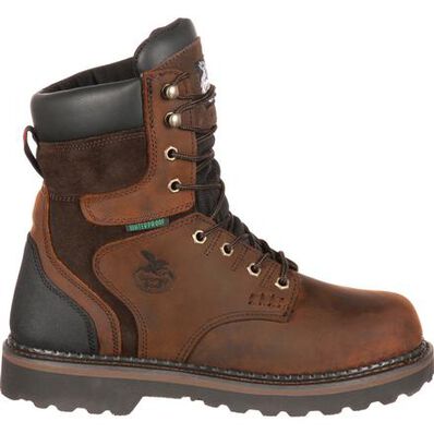 Georgia Boot Dark Brown Brookville Waterproof Mens Work Boots G9134 **ONLINE ONLY