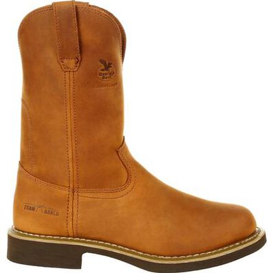 Georgia Boot Prairie Chestnut Carbo-Tec Wellington Men's Work Boots G5814 **ONLINE ONLY