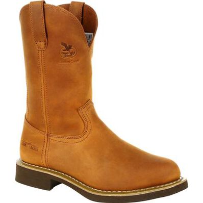 Georgia Boot Prairie Chestnut Carbo-Tec Wellington Men's Work Boots G5814 **ONLINE ONLY