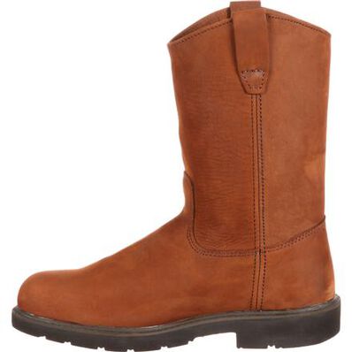 Georgia Boot Steel Toe Brown Static Dissipative Men's Work Pull On Boot G4673 **ONLINE ONLY