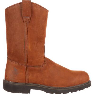 Georgia Boot Steel Toe Brown Static Dissipative Men's Work Pull On Boot G4673 **ONLINE ONLY