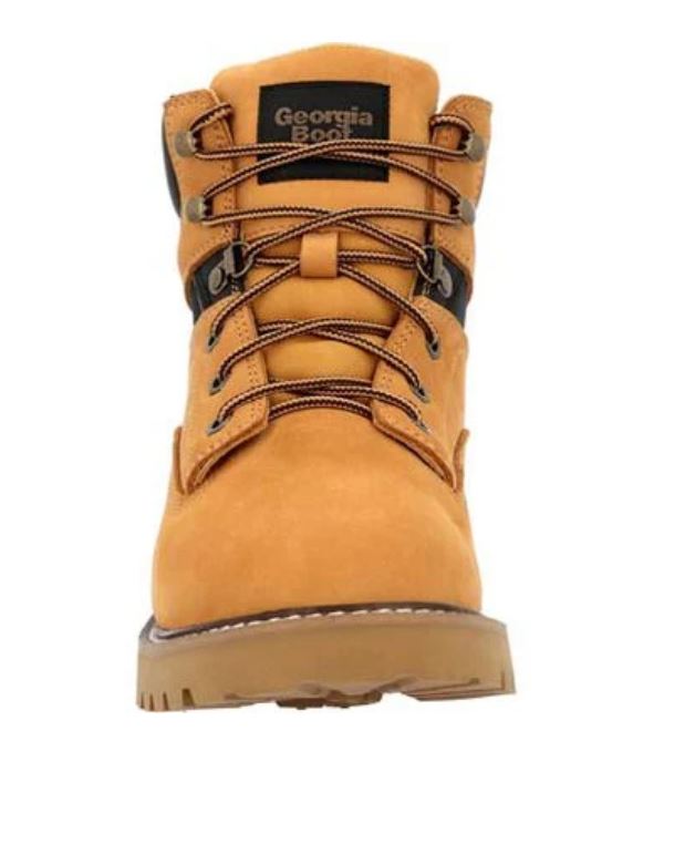 Georgia Boot Wheat 37 Steel Toe Waterproof Men's Work Boots GB00673