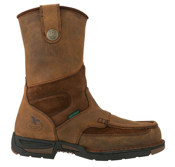 Georgia Boots Athens Brown Steel Toe Waterproof Mens Wellington Work Boots G4603 **ONLINE ONLY