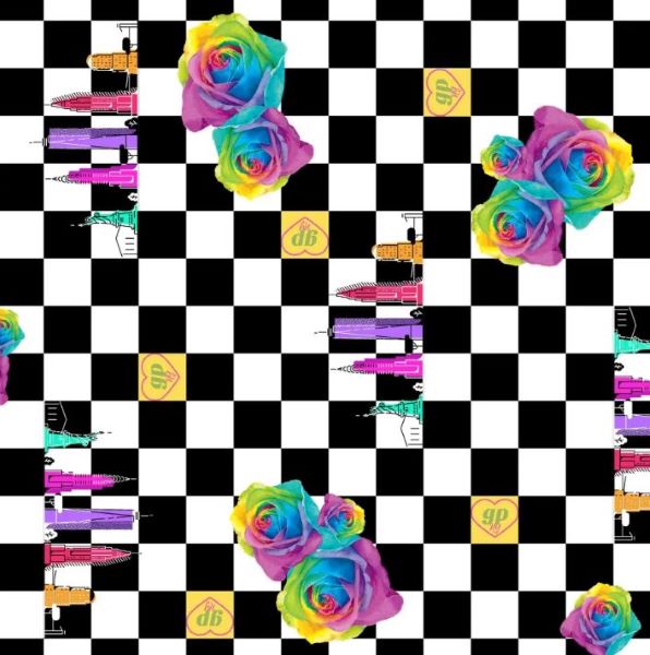 Girl Power Sport NY Love Check Leotard LE106-GPNY