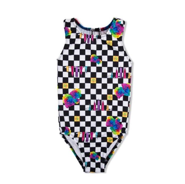 Girl Power Sport NY Love Check Leotard LE106-GPNY