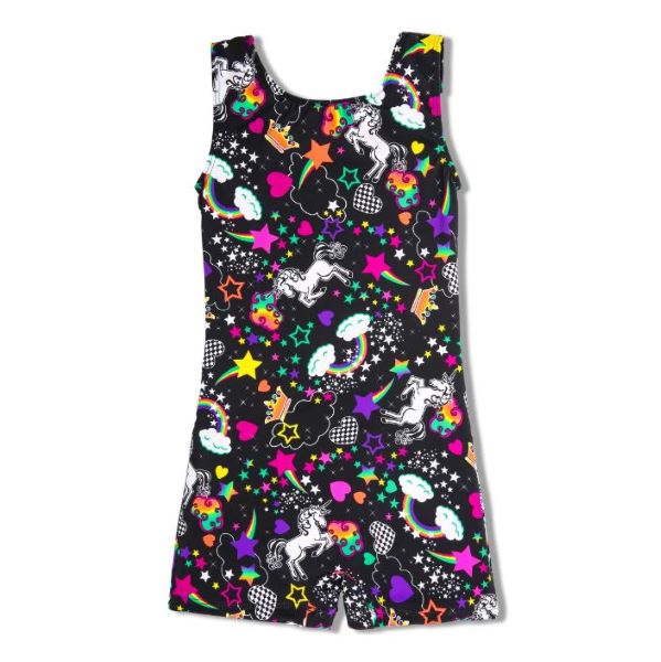 Girl Power Sport Unicorn Biketard LE103BB-UNICORN
