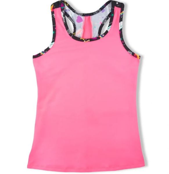 Girl Power Sport Unicorn Pink Print Active Tank LE312-PKUNICORN