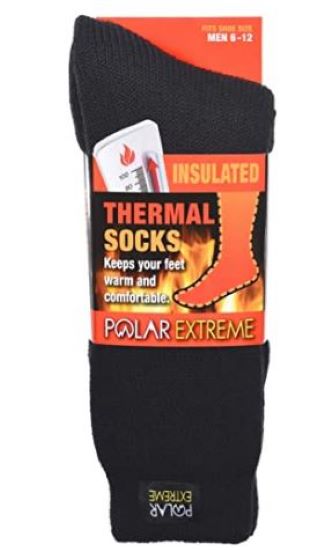 Gold Medal Black Polar Extreme Mens Insulated Thermal Socks 366400