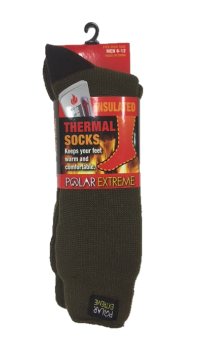 Gold Medal Green Polar Extreme Mens Insulated Thermal Socks PE-H-80D-GREEN