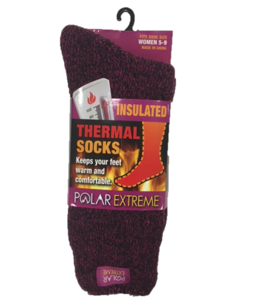 Gold Medal Pink Polar Extreme Womens Insulated Thermal Socks PE-H-79M-PINK