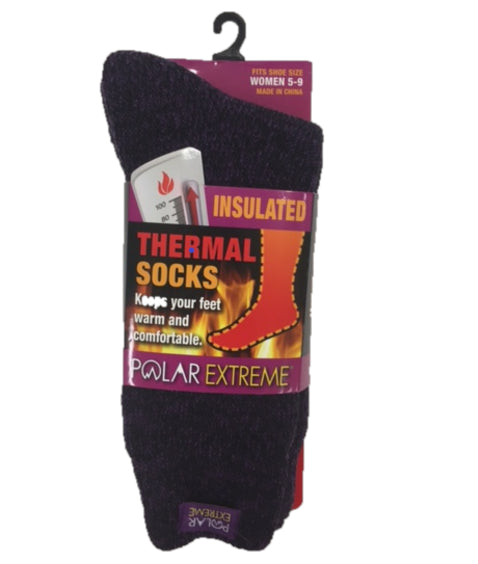 Gold Medal Purple Polar Extreme Womens Insulated Thermal Socks PE-H-79M-PURPLE