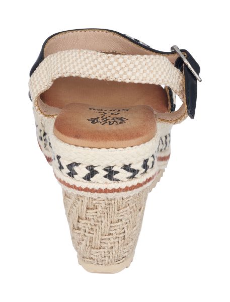 Good Choice Black Cheri Platform Wedge Sandals