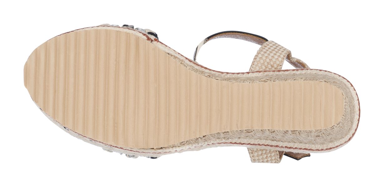 Good Choice Black Cheri Platform Wedge Sandals