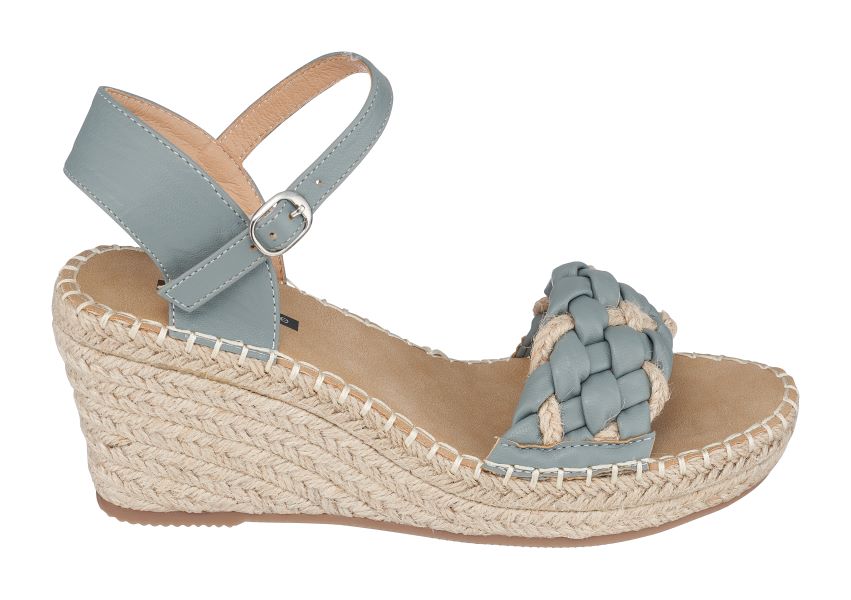 Good Choice Blue Cati Espadrille Womens Wedge Sandals